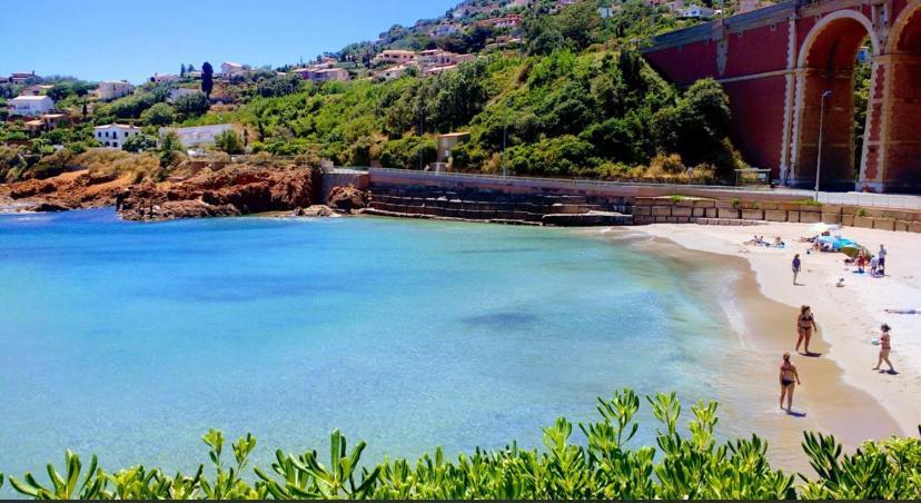 La Belle Vue-Charming Duplex Apartment With Sea View, 50 Meters From Beach And Private Parking Saint-Raphaël Zewnętrze zdjęcie